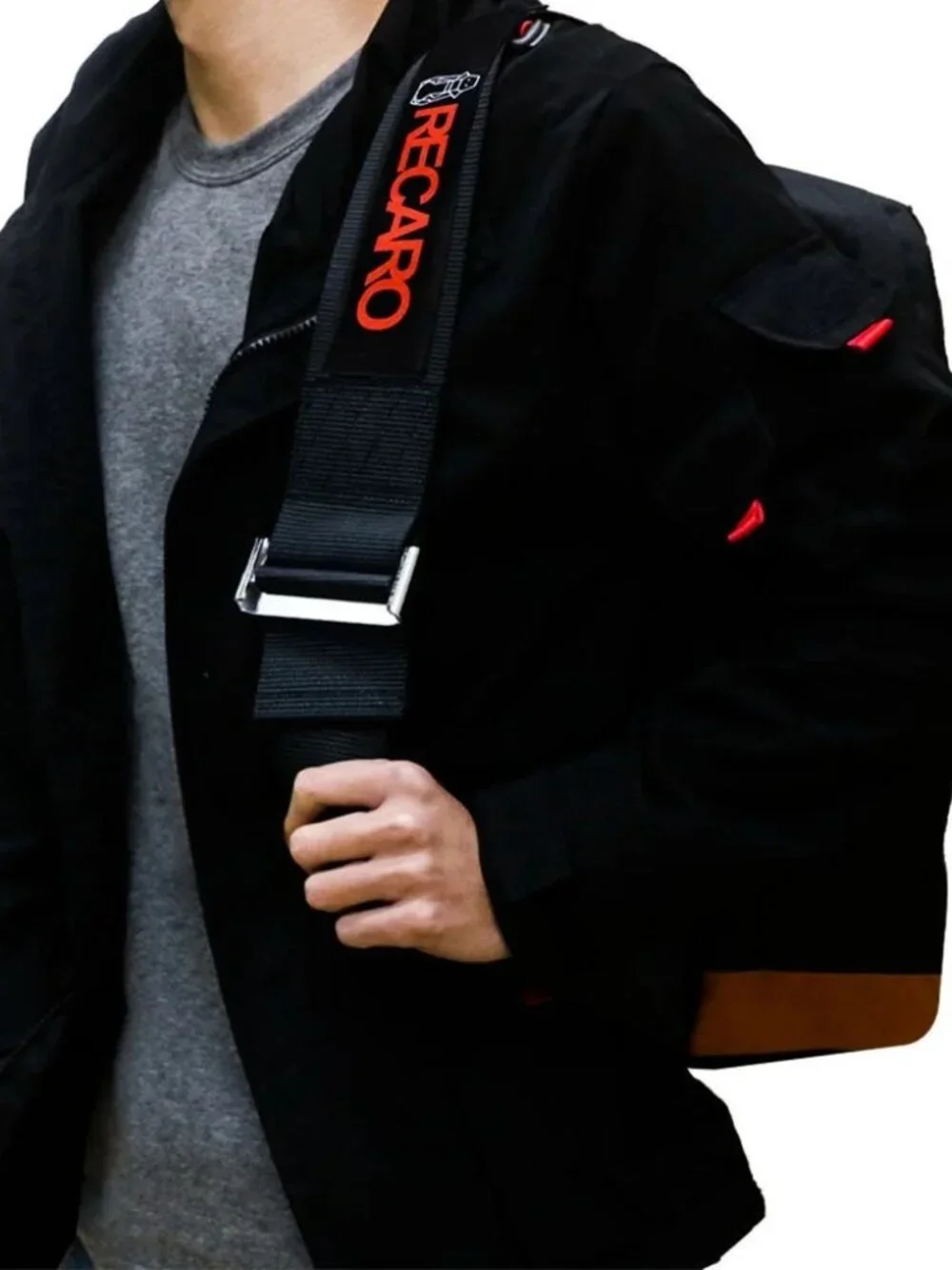 NEW JDM Recaro Bride Racing Black Harness Adjustable Shoulder Strap Backpack